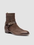 MONEGAL 004 - Braune Wildlederstiefel mit Reißverschluss
