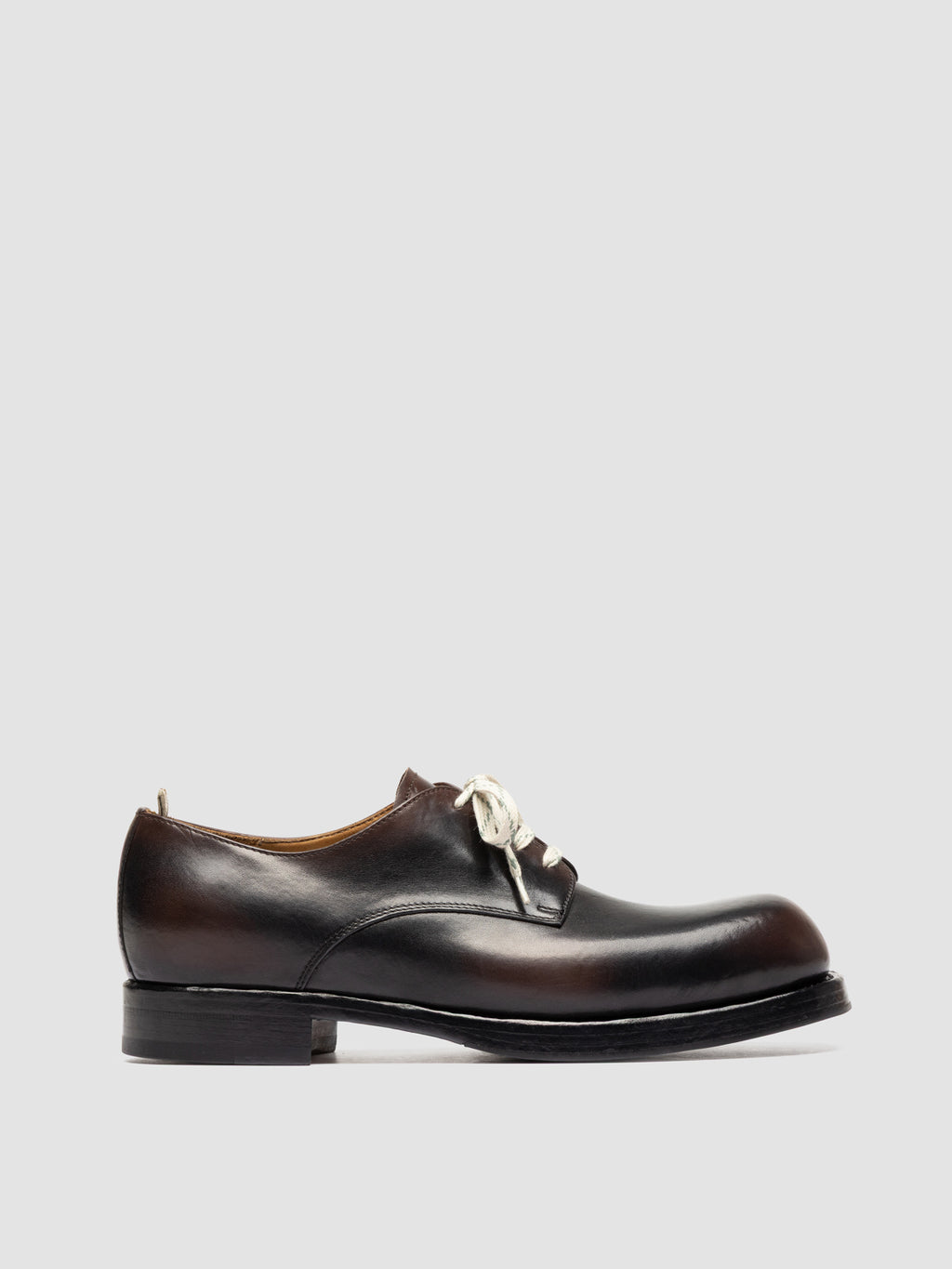 MONTANA 001 - Brown Leather Derby Shoes