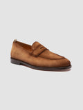 OPERA 001 - Brown Suede Penny Loafers - image OCUOPER001LIGC3E280400 - 3