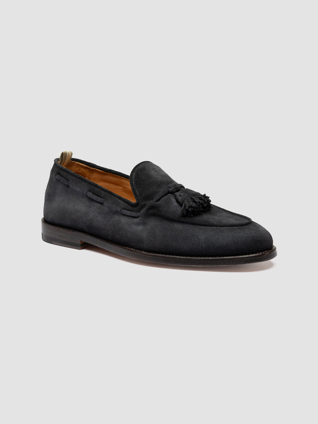 OPERA 002 - Blue Suede Tassel Loafers - image OCUOPER002LIGC3F460410 - 3