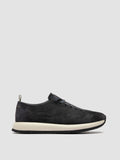 PAPEL 001 - Blue Suede Low Top Sneakers