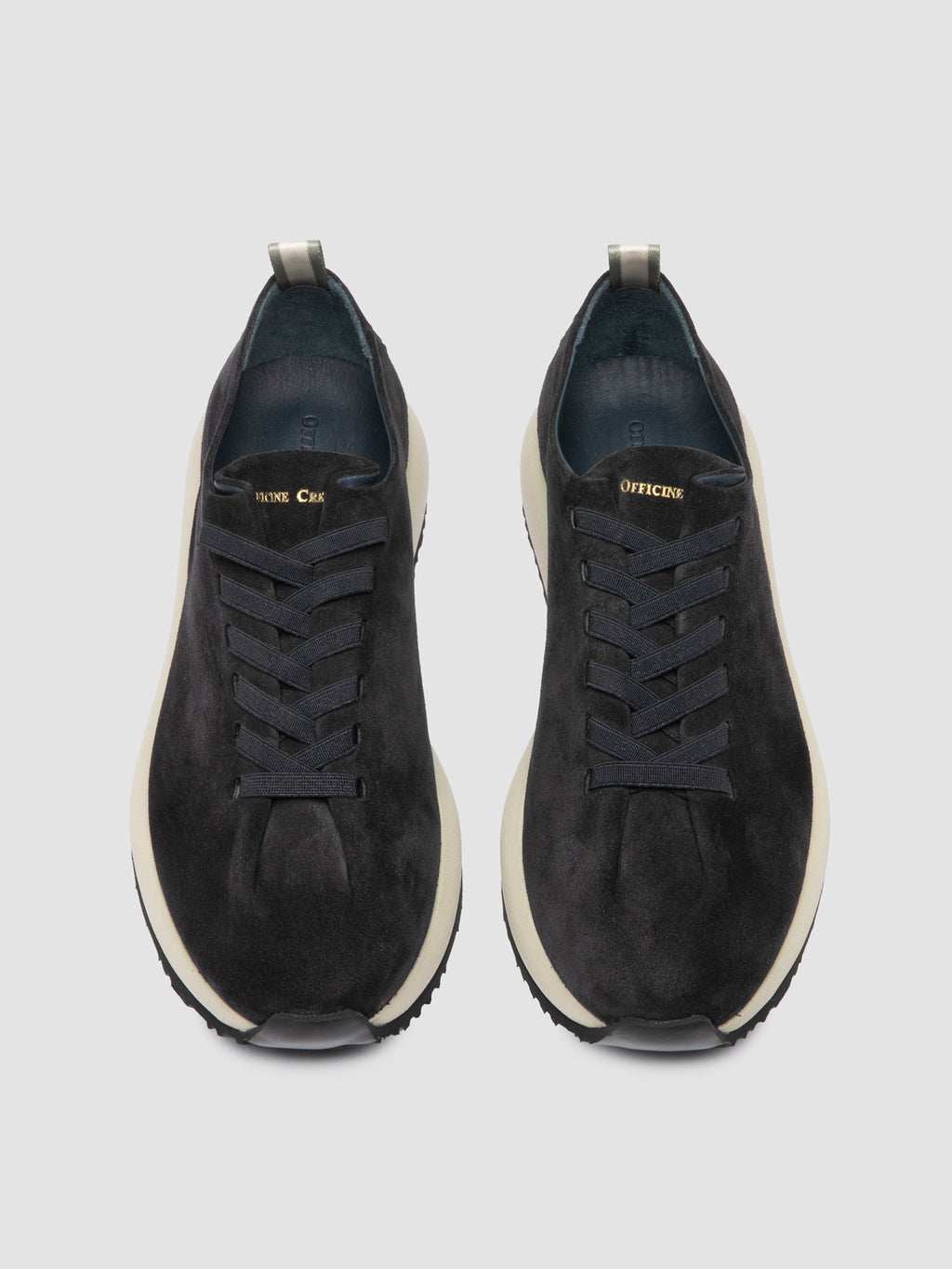 PAPEL 001 - Blue Suede Low Top Sneakers