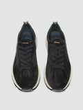 PAPEL 001 - Blue Suede Low Top Sneakers
