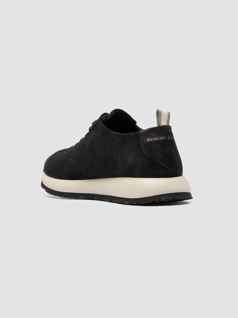 PAPEL 001 - Blue Suede Low Top Sneakers