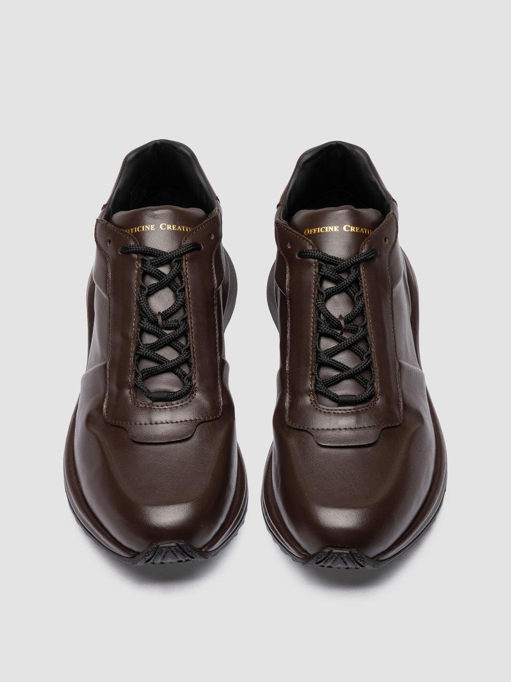 PHASE 001 - Braune Low-Top-Sneaker aus Leder