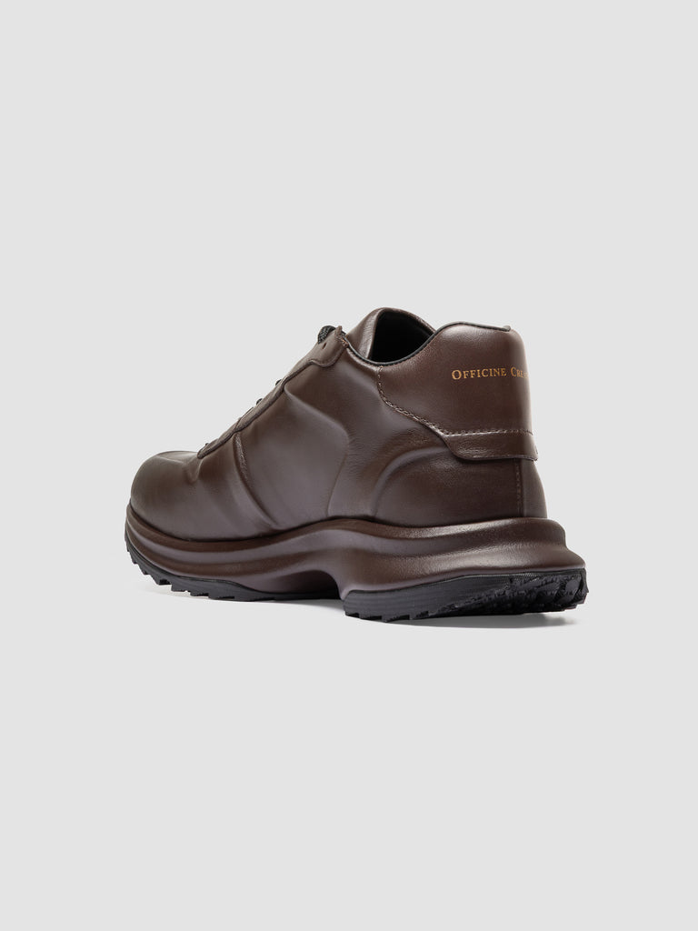 PHASE 001 - Braune Low-Top-Sneaker aus Leder