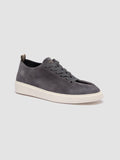 PLUMA 001 - Blue Suede Low-Top Sneakers