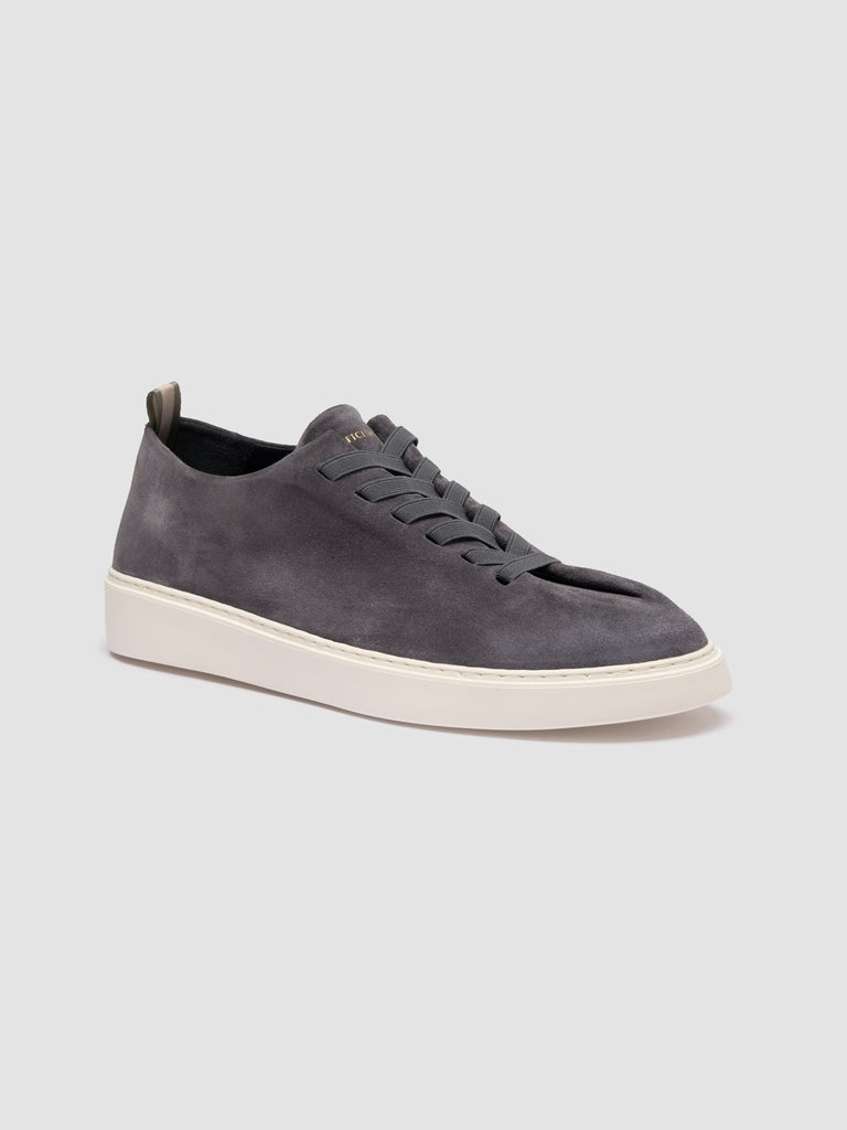PLUMA 001 - Blue Suede Low-Top Sneakers