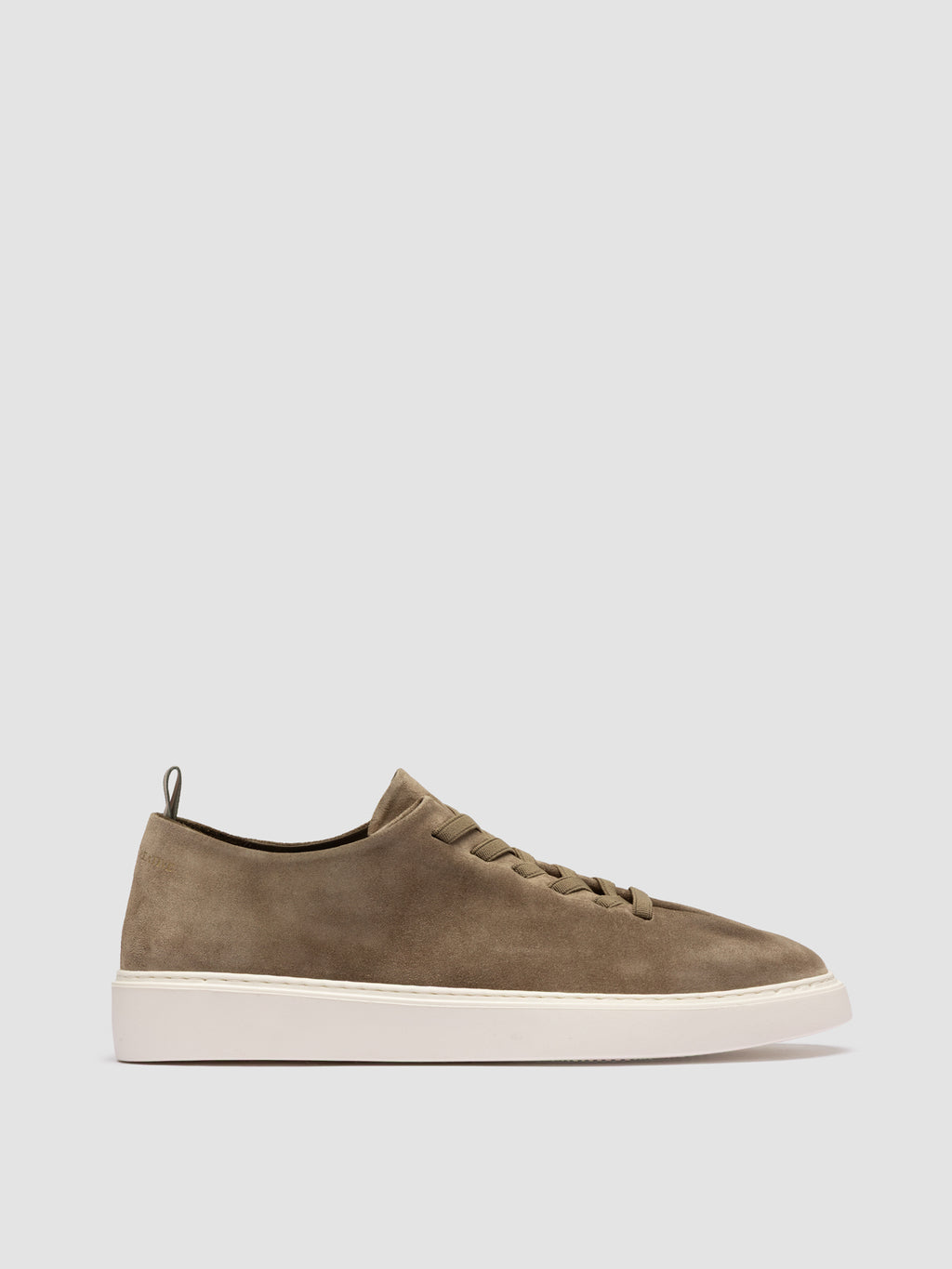 PLUMA 001 - Taupe Suede Low Top Sneakers - image OCUPLUM001LIGC1LEAD400 - 1