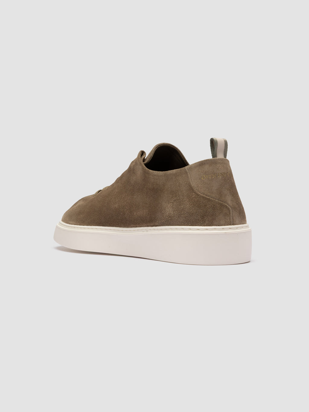 PLUMA 001 - Taupe Suede Low Top Sneakers - image OCUPLUM001LIGC1LEAD400 - 4