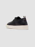 PLUMA 001 - Blue Leather Low Top Sneakers