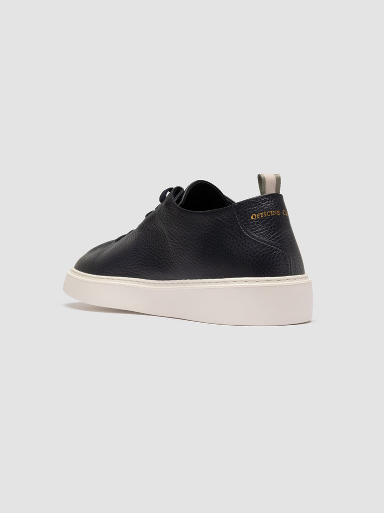 PLUMA 001 - Blue Leather Low Top Sneakers