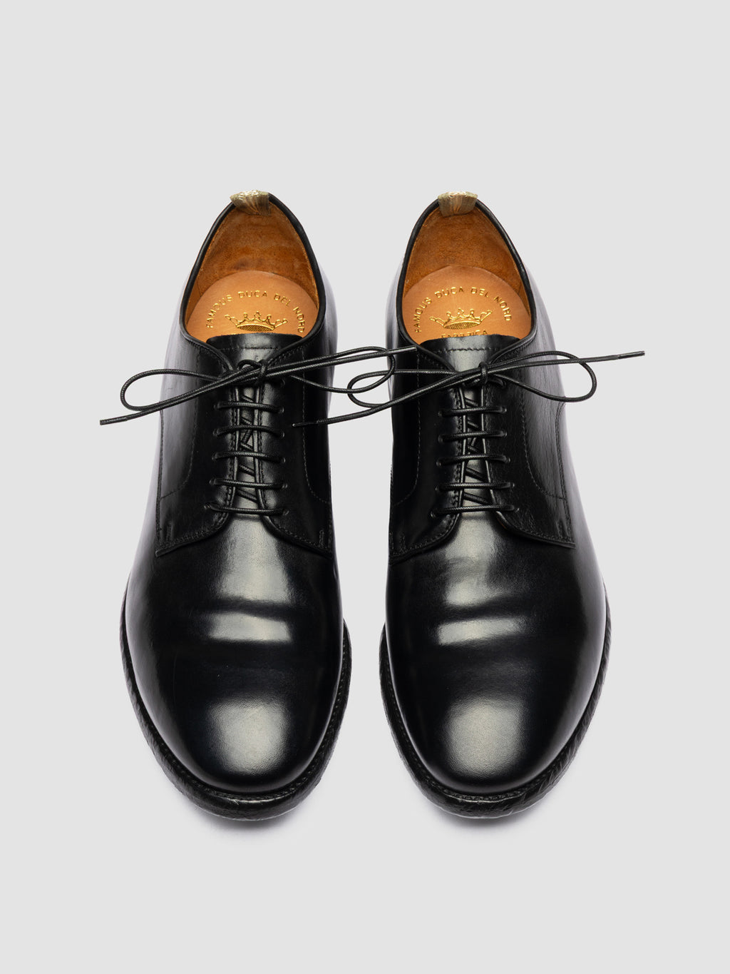 PRINCE 606 - Black Leather Derby Shoes - image OCUPRIN606SPOI91000400 - 2