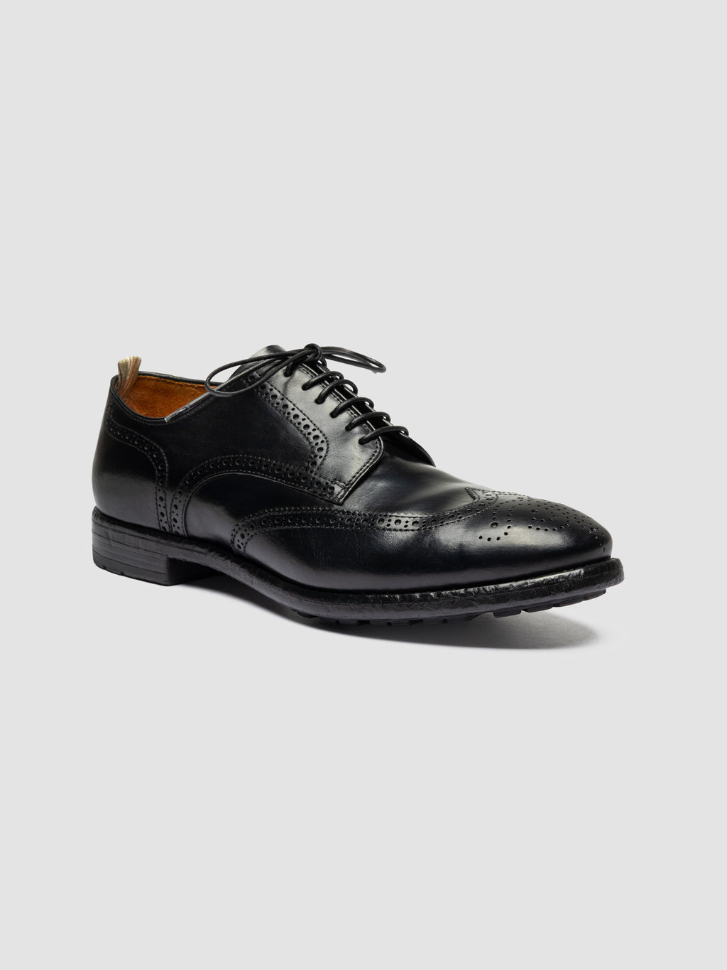 PRINCE 609 - Black Leather Derby Shoes - image OCUPRIN609SPOI91000390 - 3