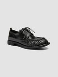 RUGGED 018 - Black Leather Derby Shoes