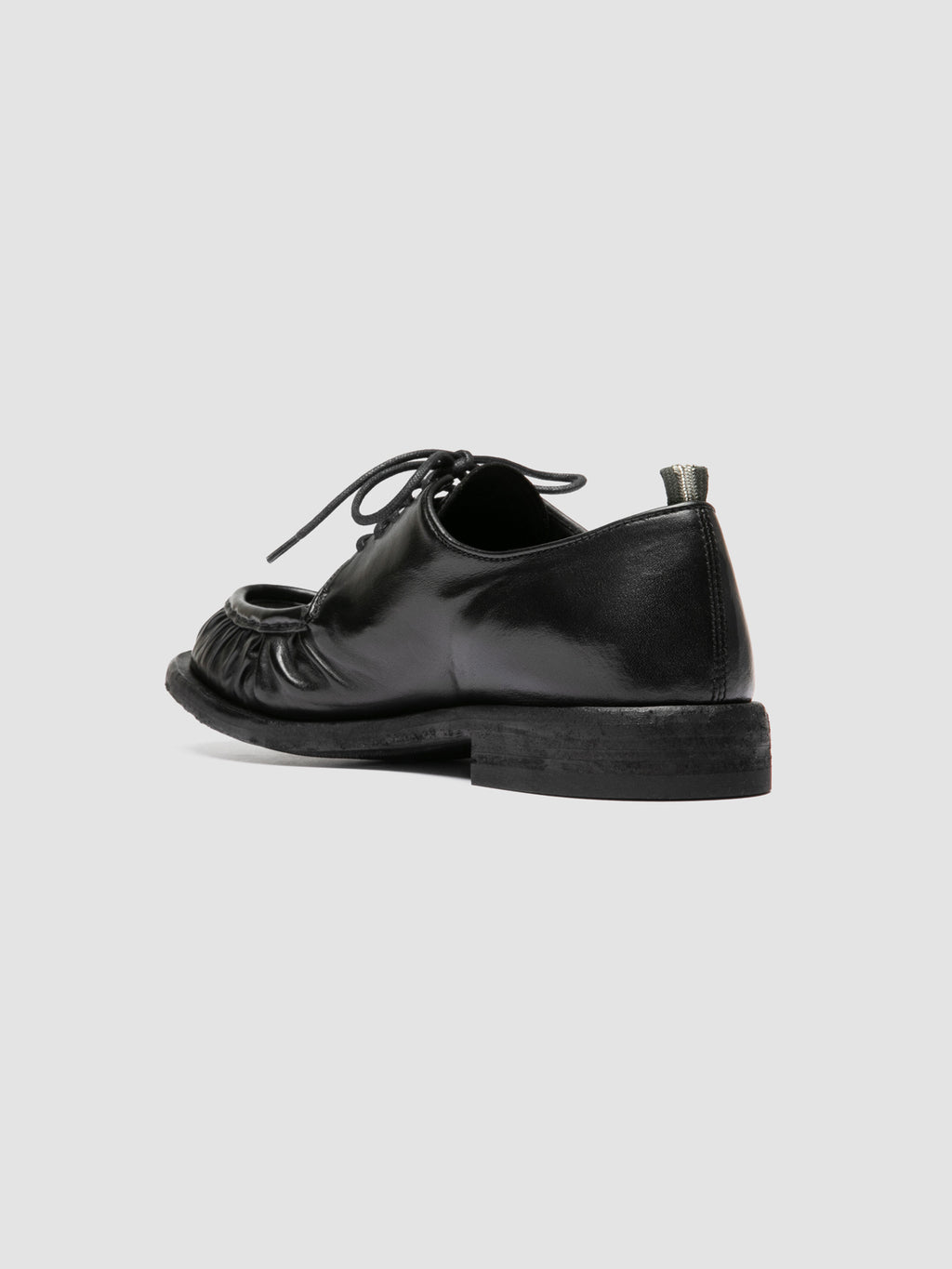 RUGGED 018 - Black Leather Derby Shoes