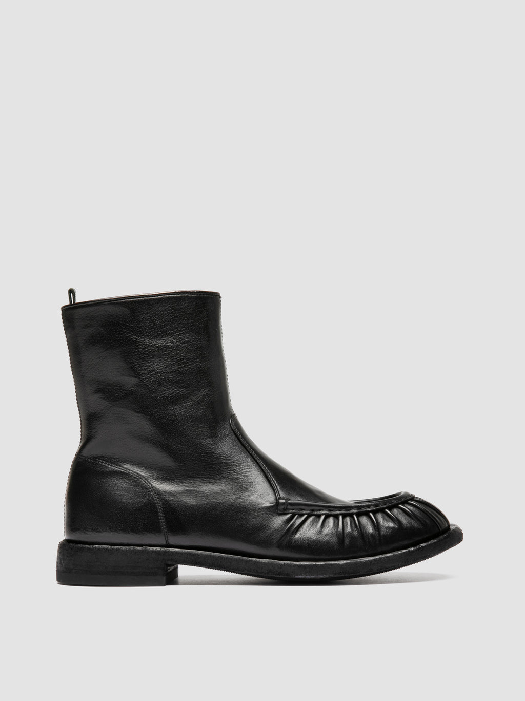 RUGGED 020_W - Schwarze Lederstiefel mit Reißverschluss - image OCURUGG020IGNIS1000400 - 1