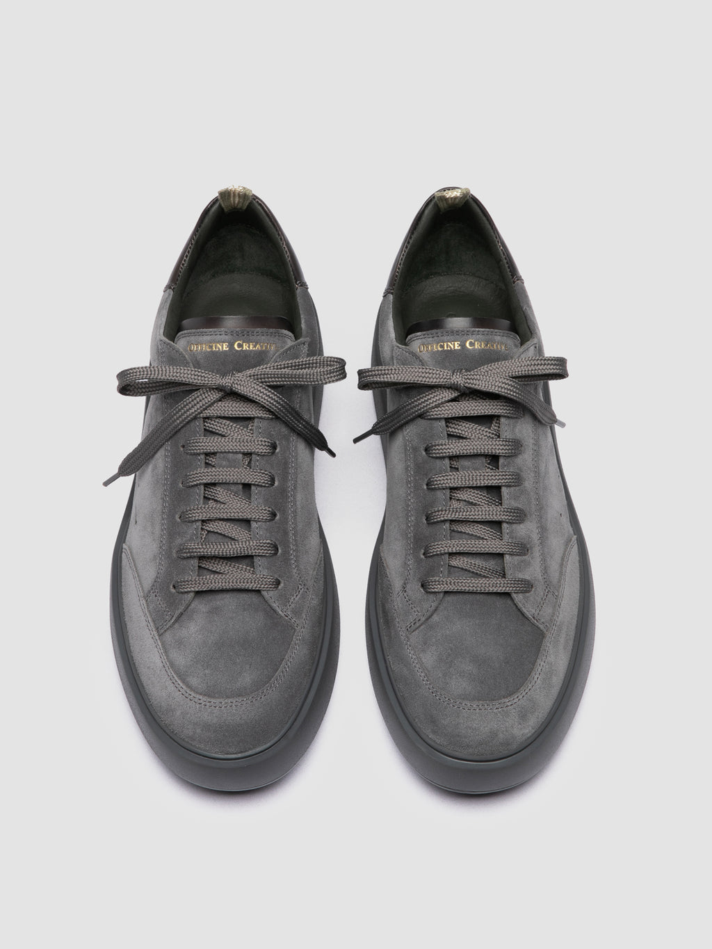 SEQUEL 001 - Grey Suede and Leather Sneakers