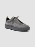 SEQUEL 001 - Grey Suede and Leather Sneakers