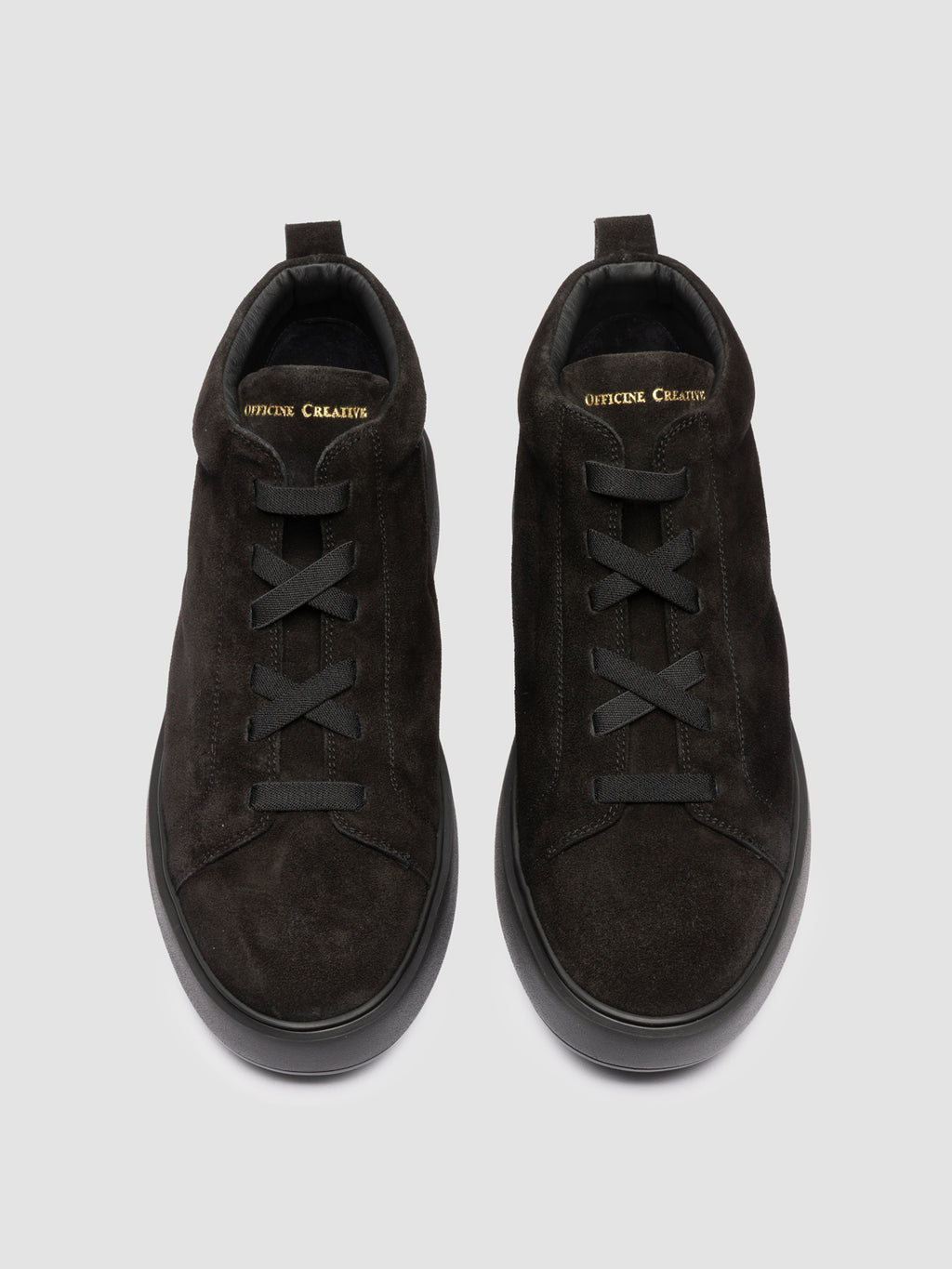 SLOUCH 005 - Black Suede High Top Sneakers