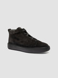 SLOUCH 005 - Black Suede High Top Sneakers