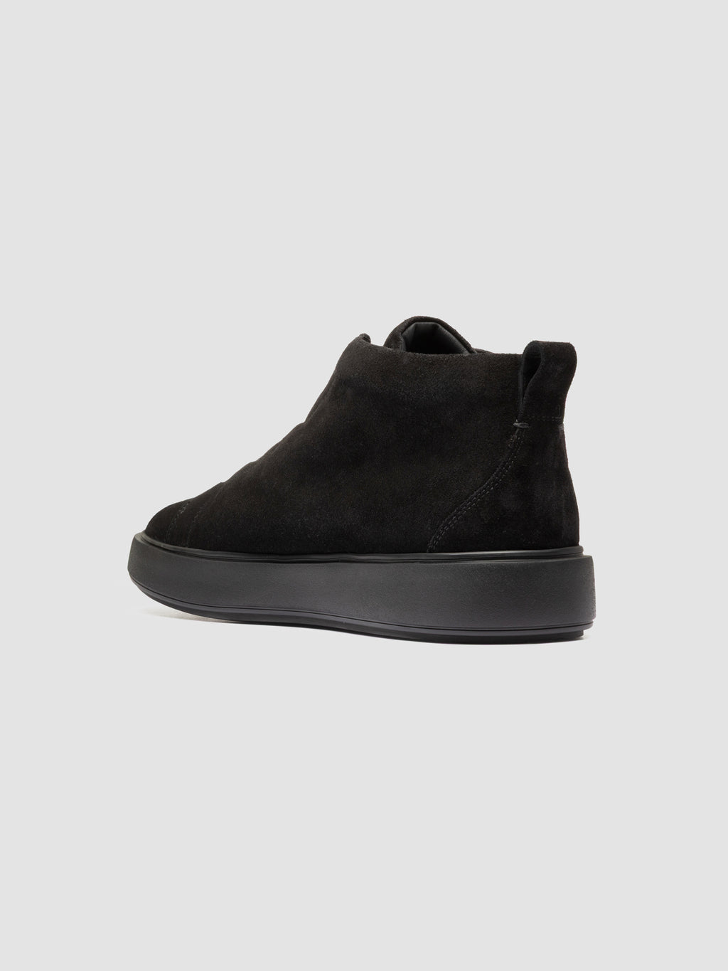 SLOUCH 005 - Black Suede High Top Sneakers