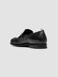 SOUND 008_W - Schwarze Penny-Loafer aus Leder