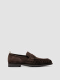 SOUND 008_W - Brown Suede Penny Loafers - image OCUSOUN008LIGC1G110410 - 1