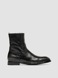 SOUND 015_W - Black Leather Zipped Boots