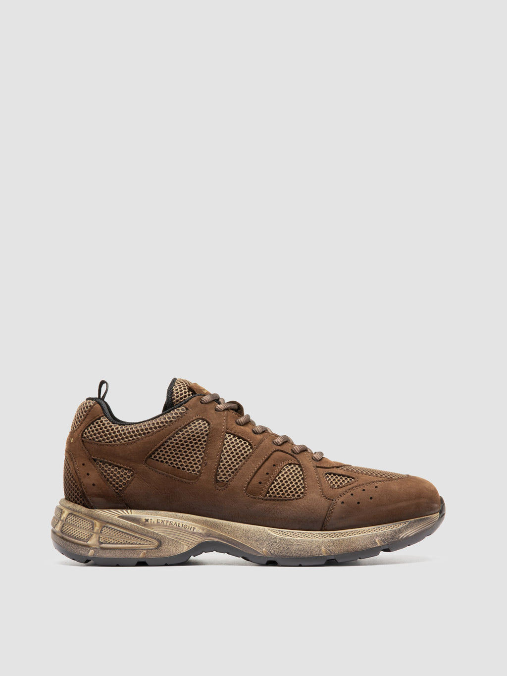SUPURBIA 001 - Brown Leather Low Top Sneakers - image OCUSUPU001SOF29M230410 - 1