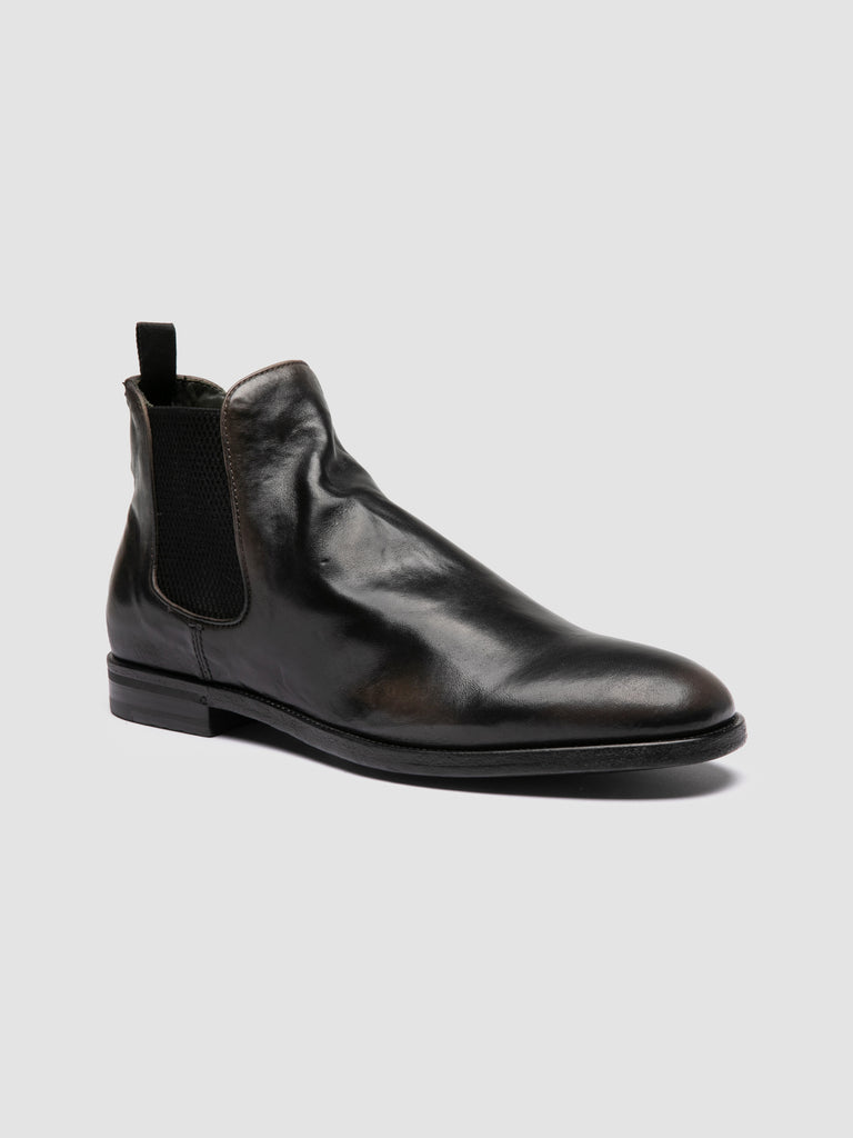 VANDERBILT CAOU 002 - Graue Chelsea-Stiefel aus Leder