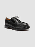 VOLCOV FLEXI 001 - Schwarze Derby-Schuhe aus Leder