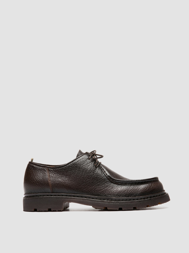 VOLCOV FLEXI 001 - Brown Leather Derby Shoes