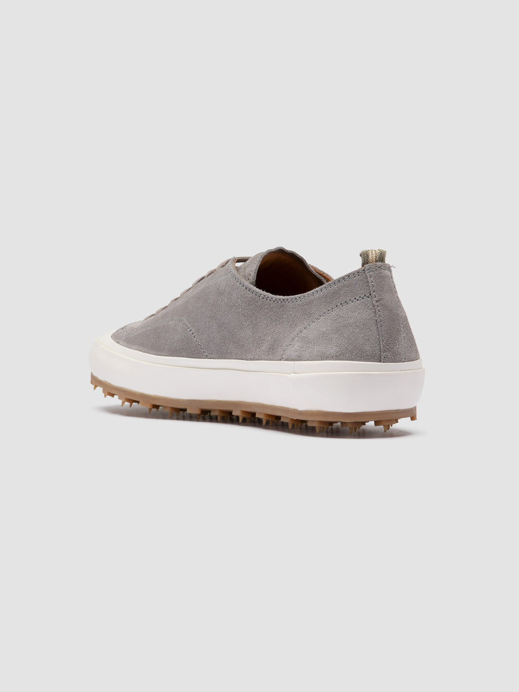 VULCAN 001 - Grey Suede Low-Top Sneakers