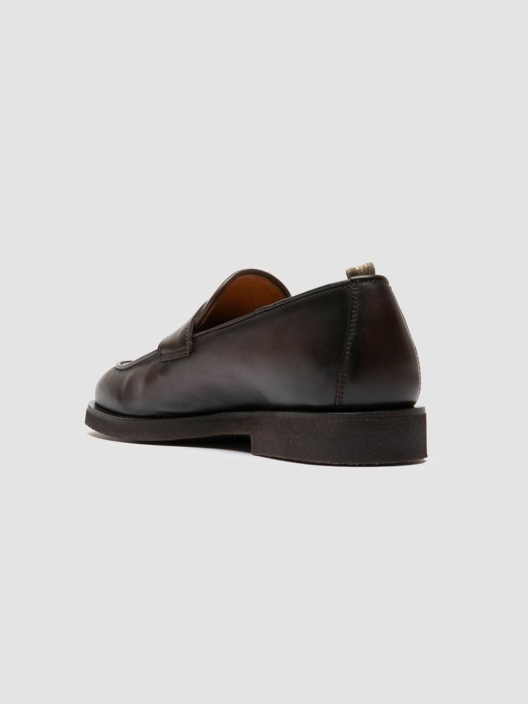 OPERA FLEXI 101 - Brown Leather Penny Loafers