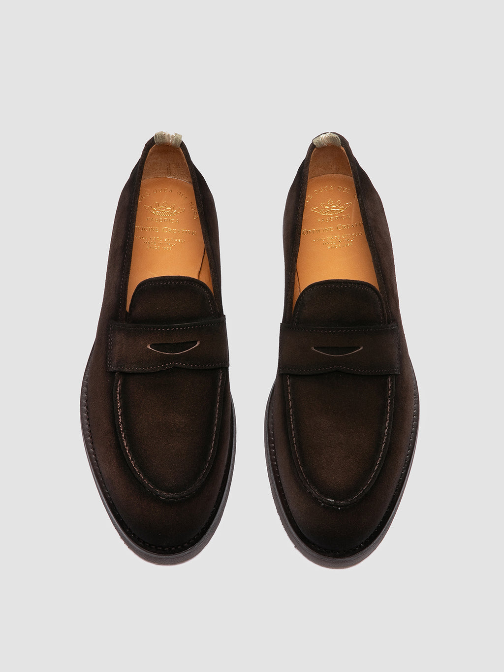 OPERA FLEXI 101 - Brown Suede Penny Loafers Officine Creative - 2