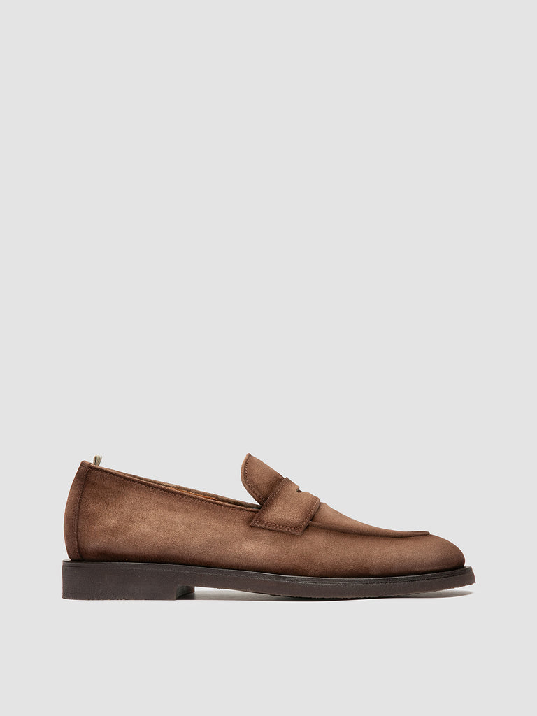 OPERA FLEXI 101 - Brown Suede Penny Loafers