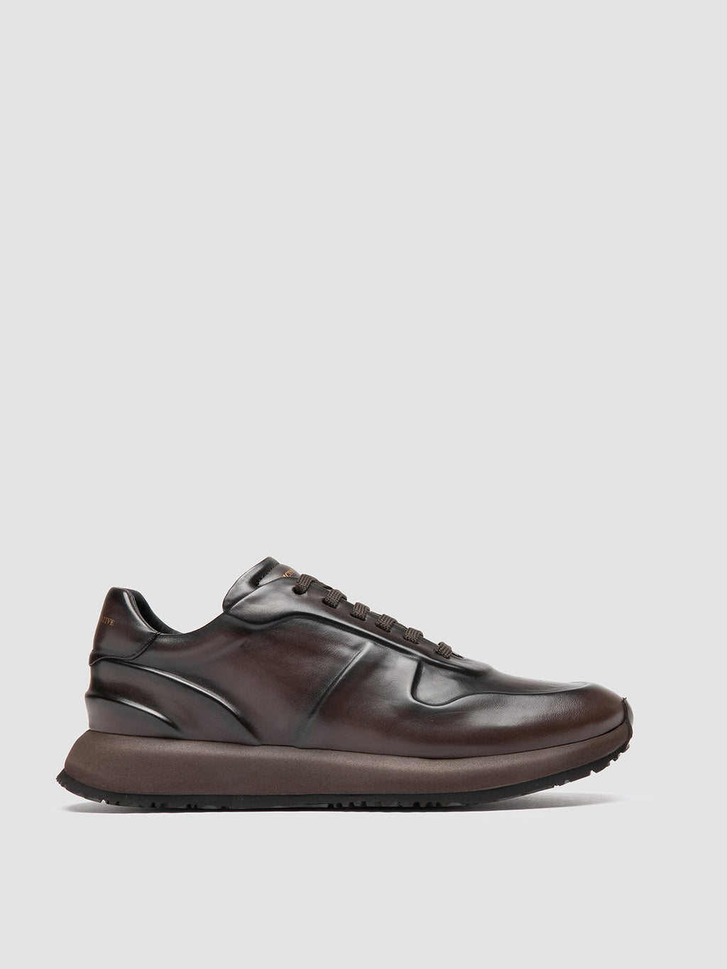 PERSPECTIVE 001 - Brown Leather Sneakers Officine Creative - 1