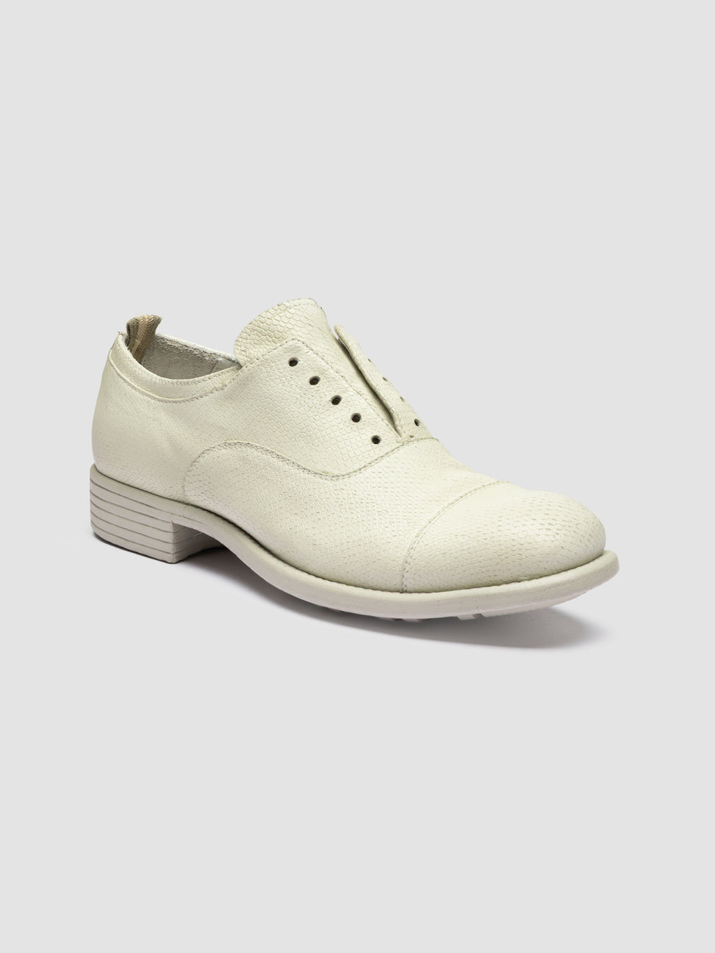 CALIXTE 003 - White Leather Oxford Shoes - image RTDCAXT003LUCBBH199350 - 3