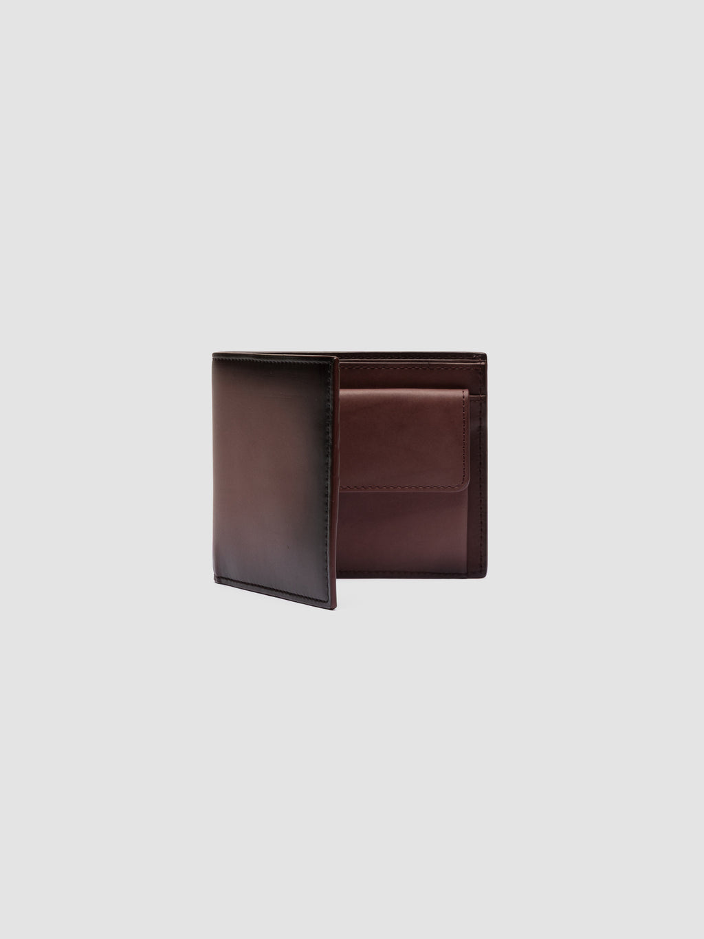 BOUDIN 02 - Burgundy Leather Bifold Wallet - image RTLBOUD02AERBTD611TU0 - 4