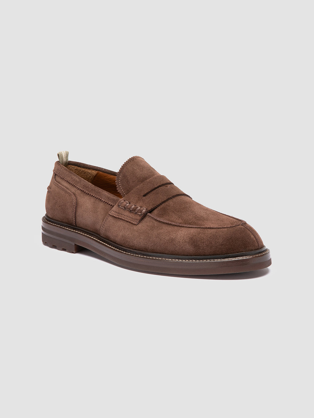 SAX FLEXI 001 - Brown Suede Penny Loafers Officine Creative - 3