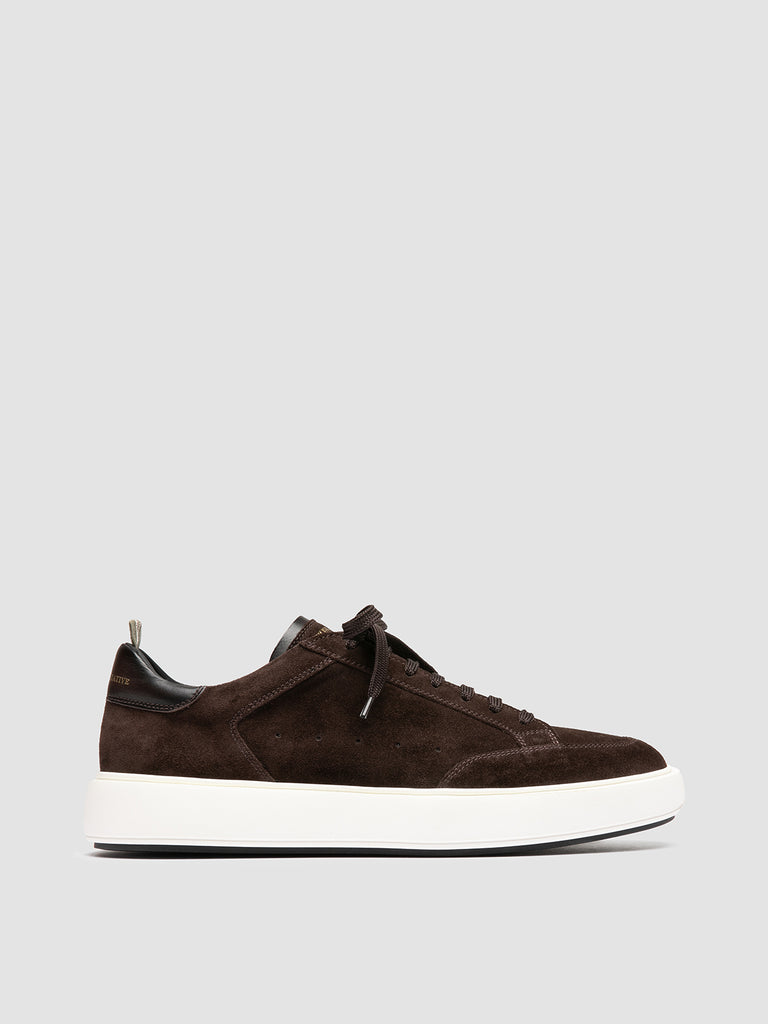 SEQUEL 002 - Brown Suede and Leather Sneakers