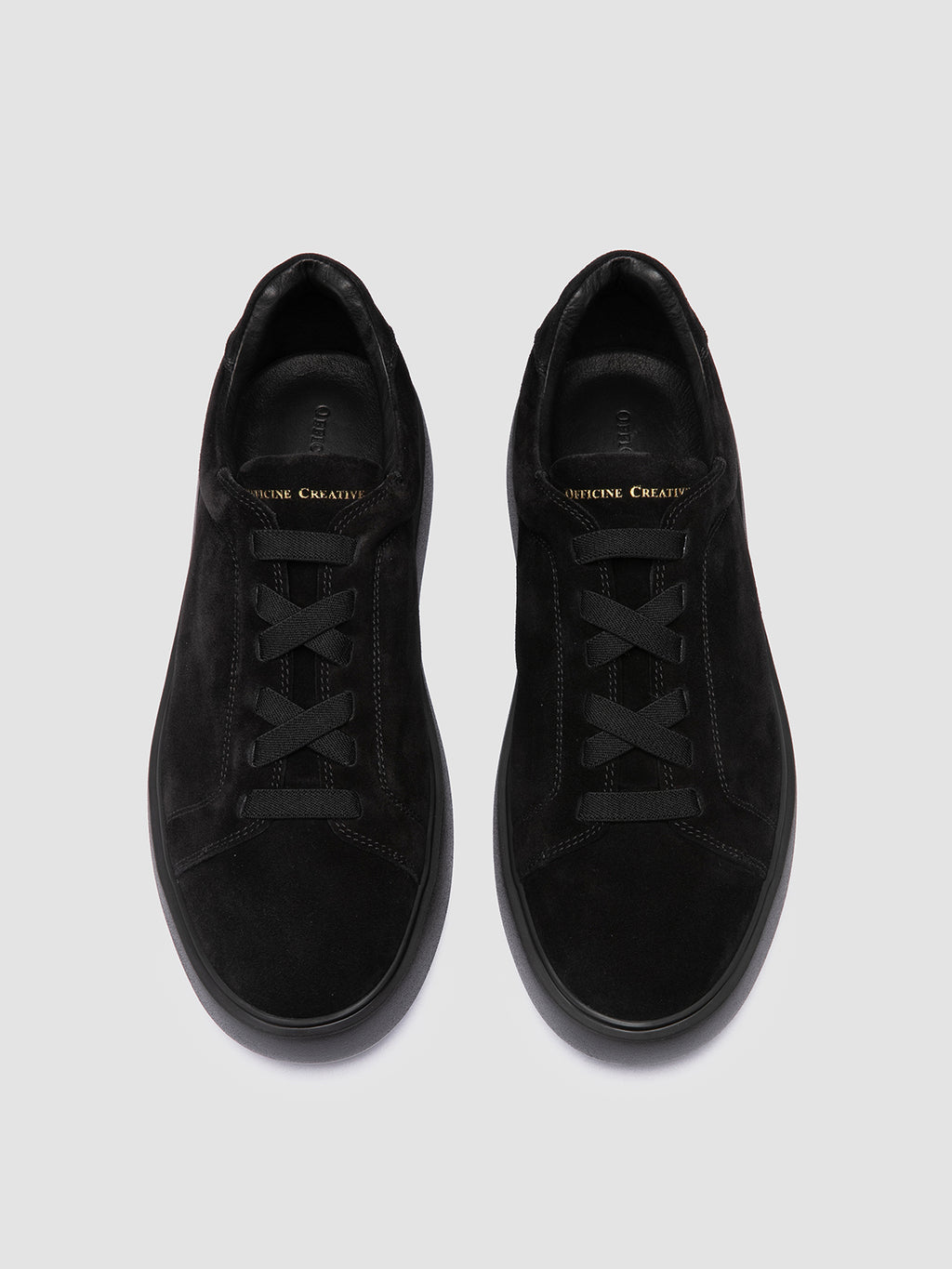 SLOUCH 001 - Schwarze Sneaker aus Wildleder