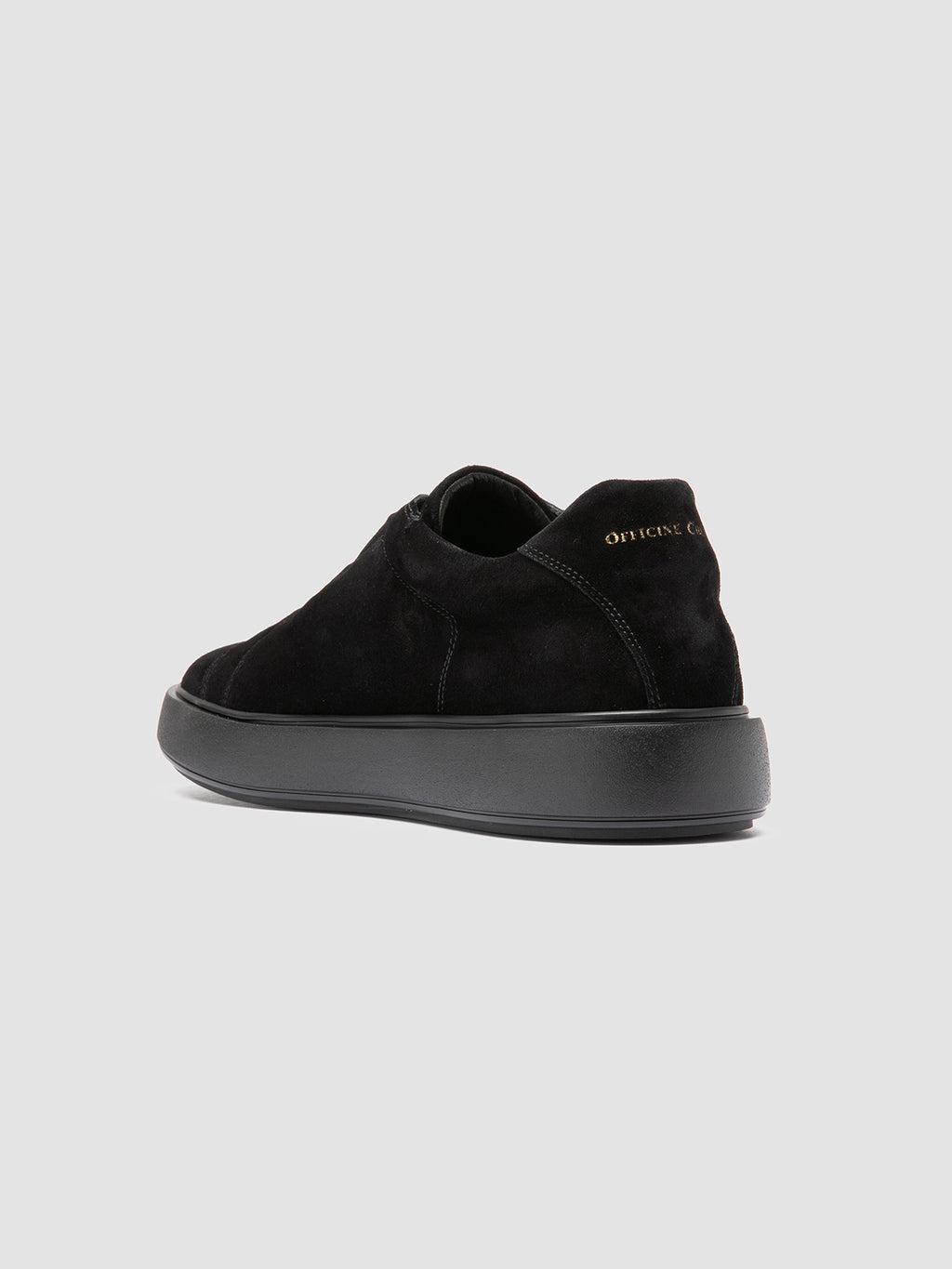 SLOUCH 001 - Schwarze Sneaker aus Wildleder