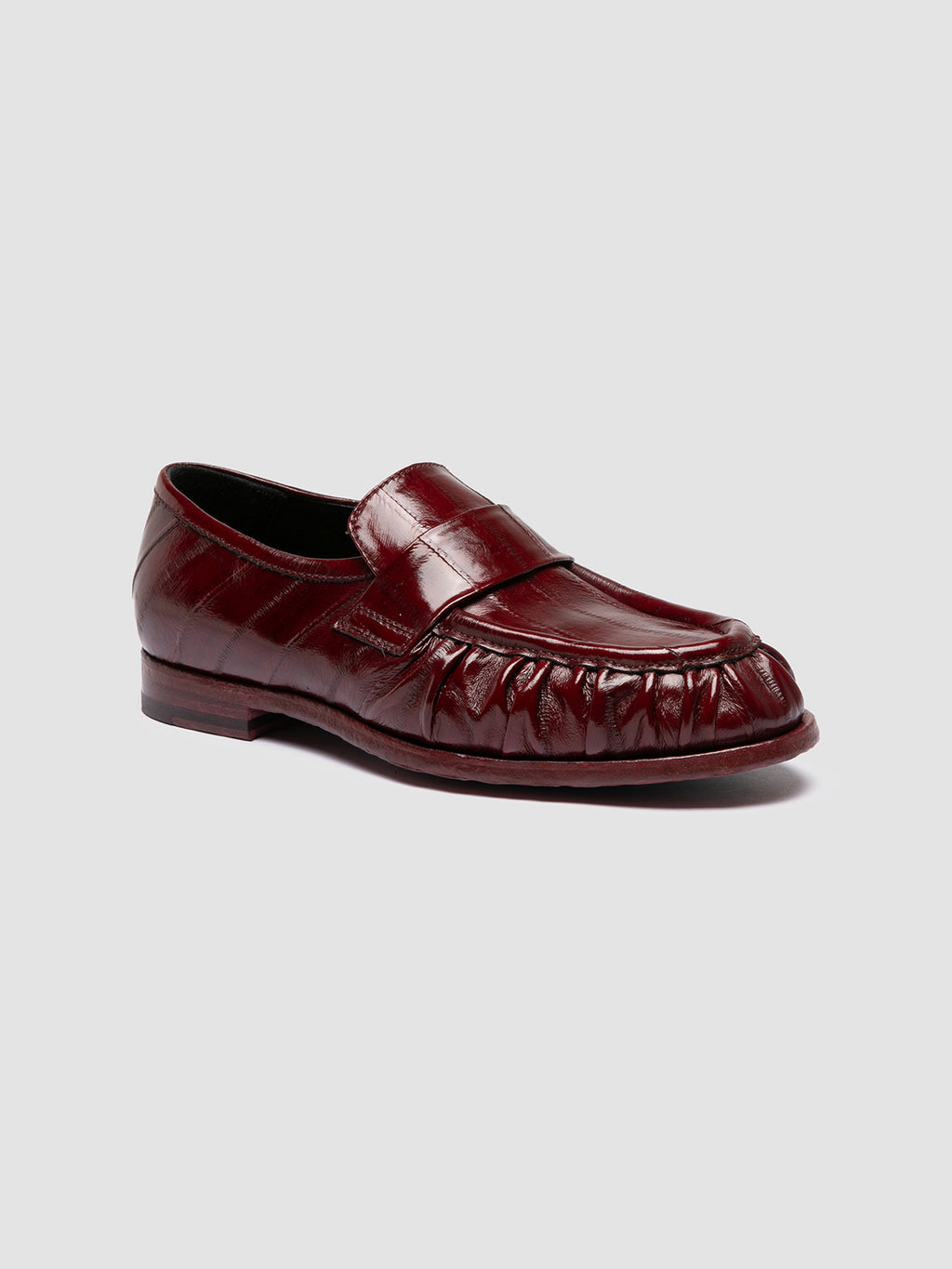 SOLITUDE 107 - Burgundy Leather Penny Loafers Officine Creative - 3