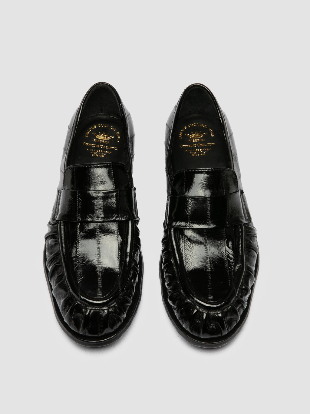 SOLITUDE 107 - Black Leather Penny Loafers Officine Creative - 2