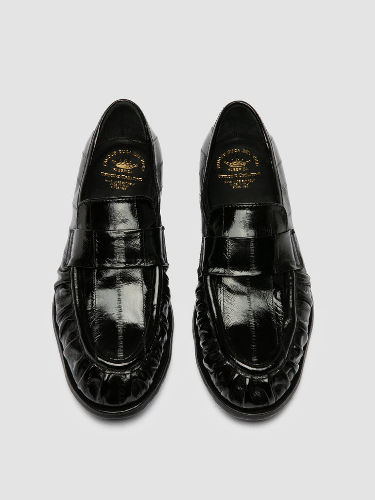 SOLITUDE 107 - Black Leather Penny Loafers Officine Creative - 2