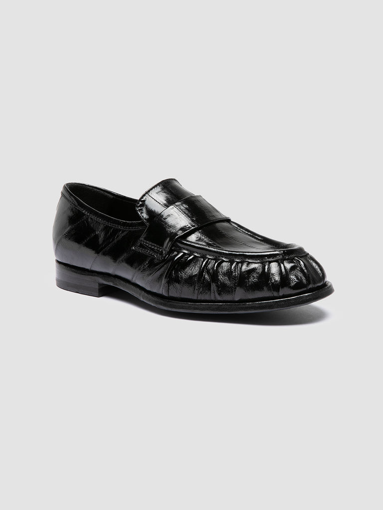 SOLITUDE 107 - Black Leather Penny Loafers Officine Creative - 3
