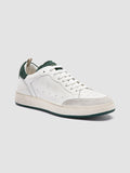 THE ANSWER 001 - White Leather and Suede Low Top Sneakers Men Officine Creative - 3