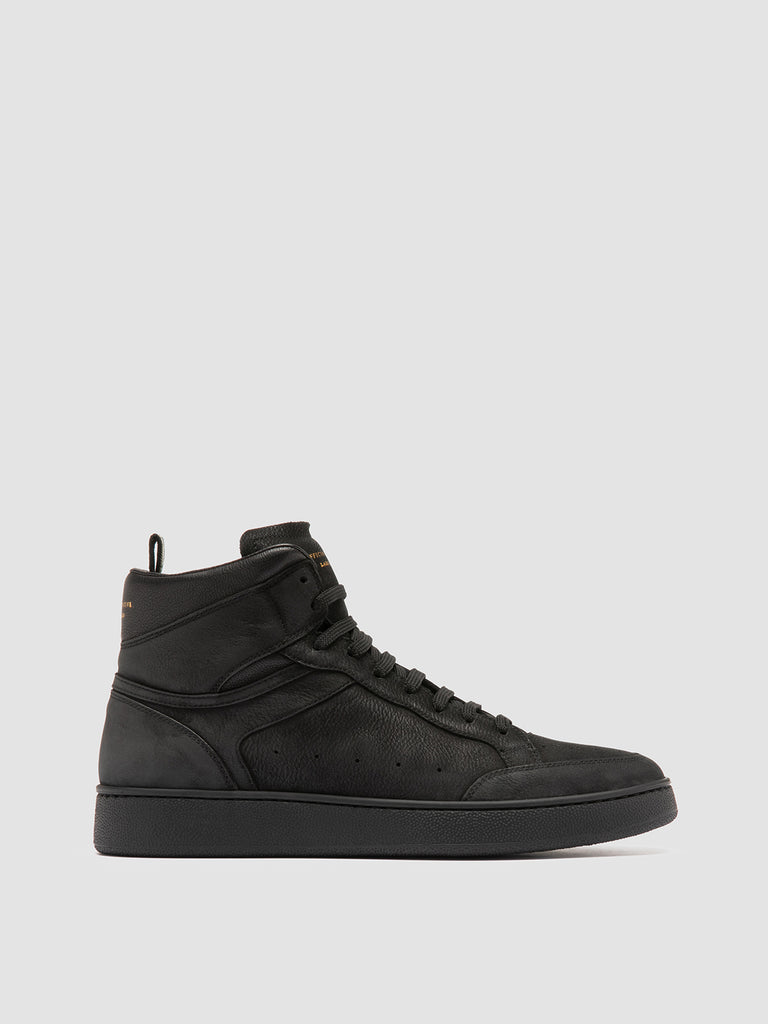 THE ANSWER 004 - Black Leather and Suede Sneakers
